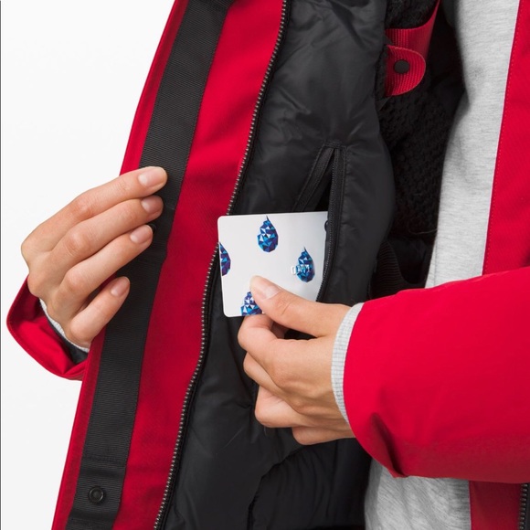 SOLD - Red winter warrior lululemon parka - Picture 3 of 4